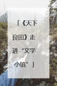 《天下良田》走进“文学小镇”