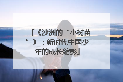 《沙洲的“小树苗”》：新时代中国少年的成长缩影