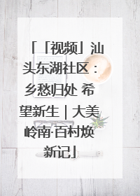 「视频」汕头东湖社区：乡愁归处 希望新生｜大美岭南·百村焕新记