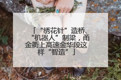 “绣花针”造桥、“机器人”制梁，甬金衢上高速金华段这样“智造”