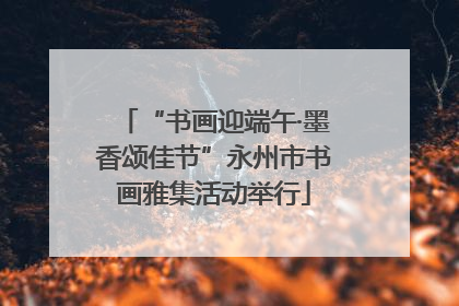“书画迎端午·墨香颂佳节”永州市书画雅集活动举行