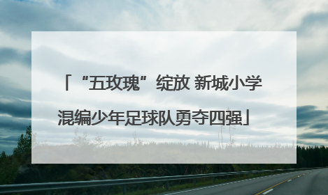 “五玫瑰”绽放 新城小学混编少年足球队勇夺四强