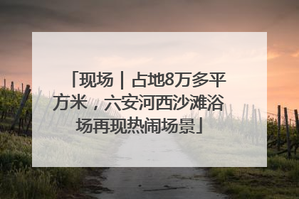 现场｜占地8万多平方米，六安河西沙滩浴场再现热闹场景