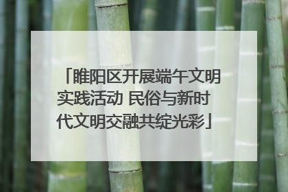 睢阳区开展端午文明实践活动 民俗与新时代文明交融共绽光彩
