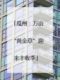 瓜州：万亩“黄金草”迎来丰收季