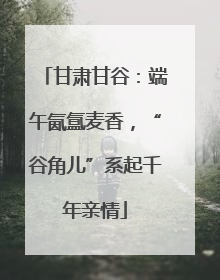 甘肃甘谷：端午氤氲麦香，“谷角儿”系起千年亲情