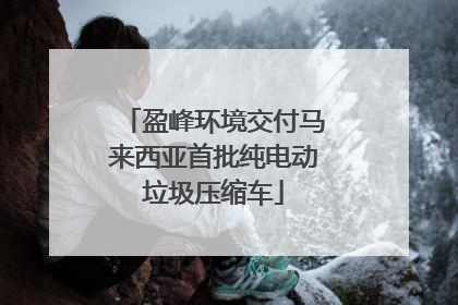 盈峰环境交付马来西亚首批纯电动垃圾压缩车