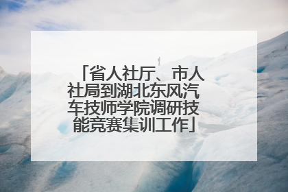 省人社厅、市人社局到湖北东风汽车技师学院调研技能竞赛集训工作