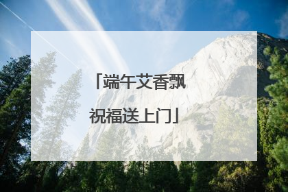 端午艾香飘 祝福送上门