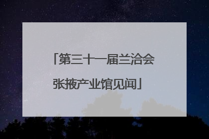 第三十一届兰洽会张掖产业馆见闻