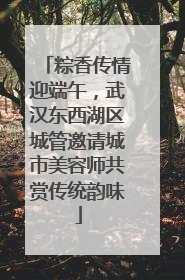 粽香传情迎端午，武汉东西湖区城管邀请城市美容师共赏传统韵味