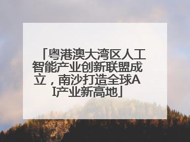 粤港澳大湾区人工智能产业创新联盟成立，南沙打造全球AI产业新高地