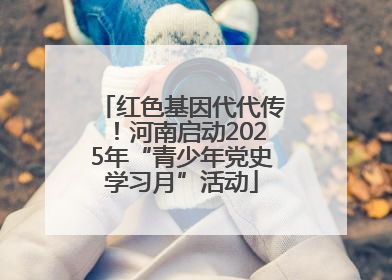 红色基因代代传！河南启动2025年“青少年党史学习月”活动