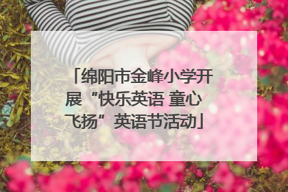 绵阳市金峰小学开展“快乐英语 童心飞扬”英语节活动
