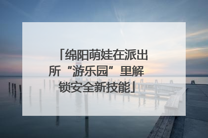 绵阳萌娃在派出所“游乐园”里解锁安全新技能