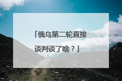 俄乌第二轮直接谈判谈了啥？