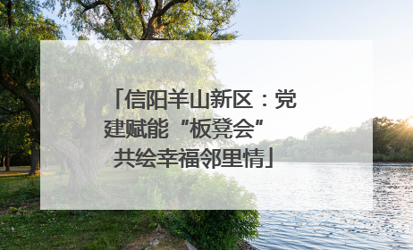 信阳羊山新区：党建赋能“板凳会” 共绘幸福邻里情