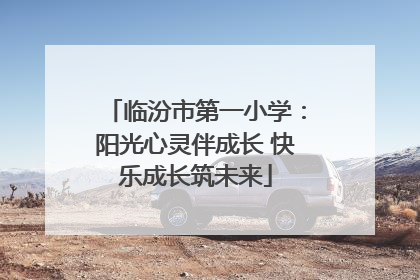 临汾市第一小学：阳光心灵伴成长 快乐成长筑未来