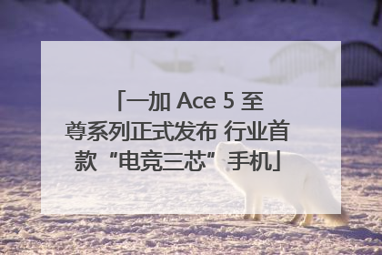 一加 Ace 5 至尊系列正式发布 行业首款“电竞三芯”手机
