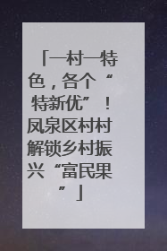 一村一特色，各个“特新优”！凤泉区村村解锁乡村振兴“富民果”