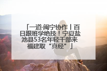 一道·闽宁协作丨百日跟班学绝技！宁夏盐池县53名年轻干部来福建取“真经”