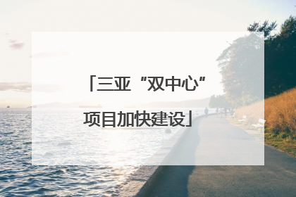 三亚“双中心”项目加快建设