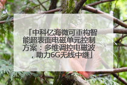 中科亿海微可重构智能超表面电磁单元控制方案：多维调控电磁波，助力6G无线中继