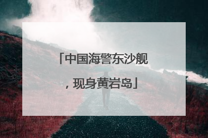 中国海警东沙舰，现身黄岩岛