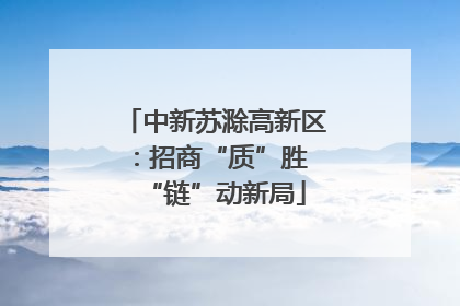 中新苏滁高新区：招商“质”胜 “链”动新局