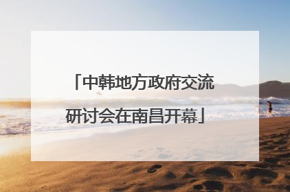 中韩地方政府交流研讨会在南昌开幕