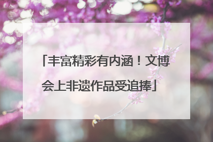 丰富精彩有内涵！文博会上非遗作品受追捧
