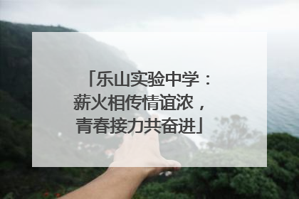 乐山实验中学：薪火相传情谊浓，青春接力共奋进