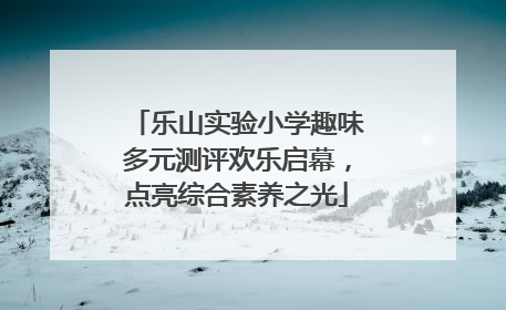 乐山实验小学趣味多元测评欢乐启幕，点亮综合素养之光