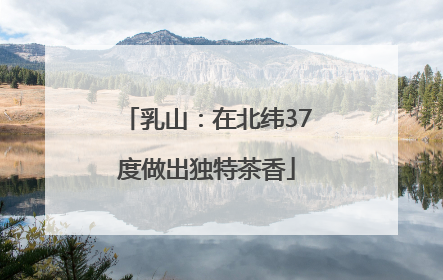 乳山：在北纬37度做出独特茶香