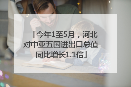 今年1至5月，河北对中亚五国进出口总值同比增长1.1倍