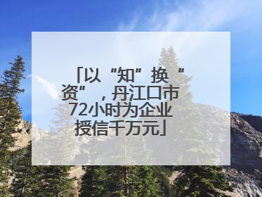 以“知”换“资”，丹江口市72小时为企业授信千万元