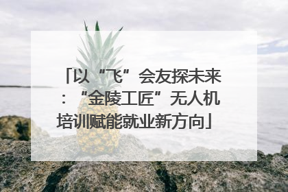 以“飞”会友探未来：“金陵工匠”无人机培训赋能就业新方向