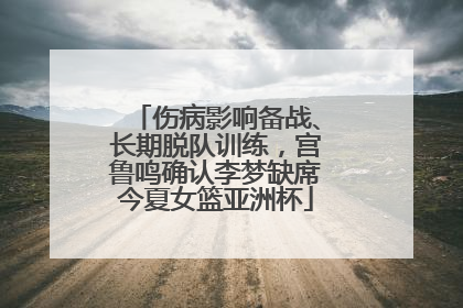 伤病影响备战、长期脱队训练，宫鲁鸣确认李梦缺席今夏女篮亚洲杯