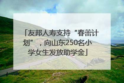 友邦人寿支持“春蕾计划”，向山东250名小学女生发放助学金