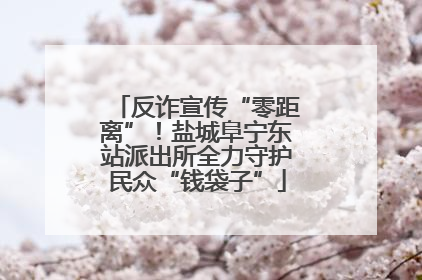反诈宣传“零距离”！盐城阜宁东站派出所全力守护民众“钱袋子”
