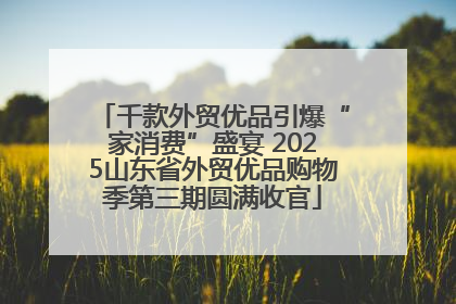 千款外贸优品引爆“家消费”盛宴 2025山东省外贸优品购物季第三期圆满收官