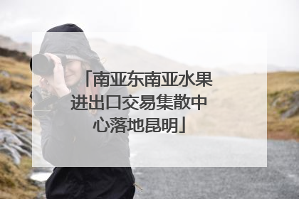 南亚东南亚水果进出口交易集散中心落地昆明