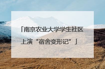 南京农业大学学生社区上演“宿舍变形记”