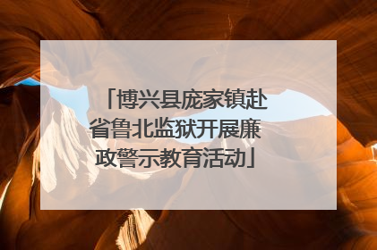 博兴县庞家镇赴省鲁北监狱开展廉政警示教育活动