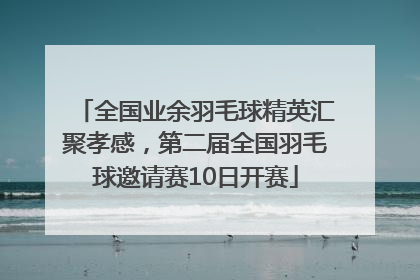 全国业余羽毛球精英汇聚孝感，第二届全国羽毛球邀请赛10日开赛