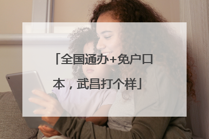 全国通办+免户口本，武昌打个样