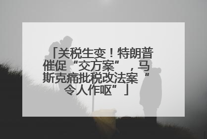 关税生变！特朗普催促“交方案”，马斯克痛批税改法案“令人作呕”