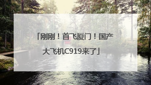 刚刚！首飞厦门！国产大飞机C919来了