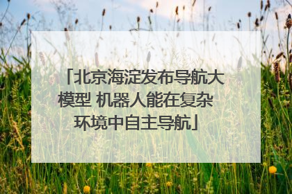北京海淀发布导航大模型 机器人能在复杂环境中自主导航