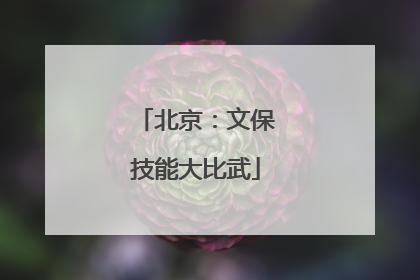 北京：文保技能大比武